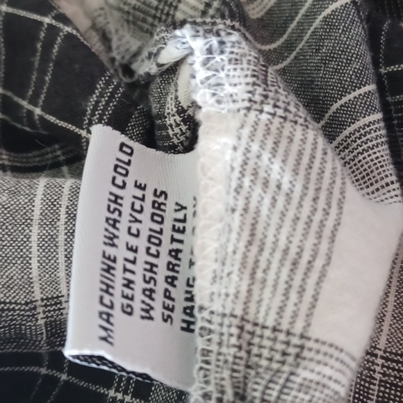 TULIP Alexandria Tunic Shirt Plaid Buttoned Front Pockets Cotton Sz S - Picture 7 of 7